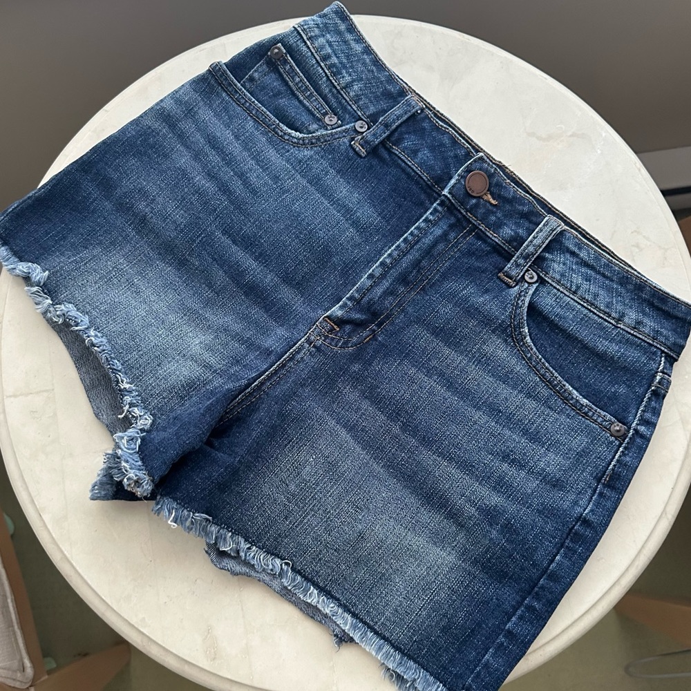 JBD Blue High Rise Cutoff Denim Shorts Us Size S